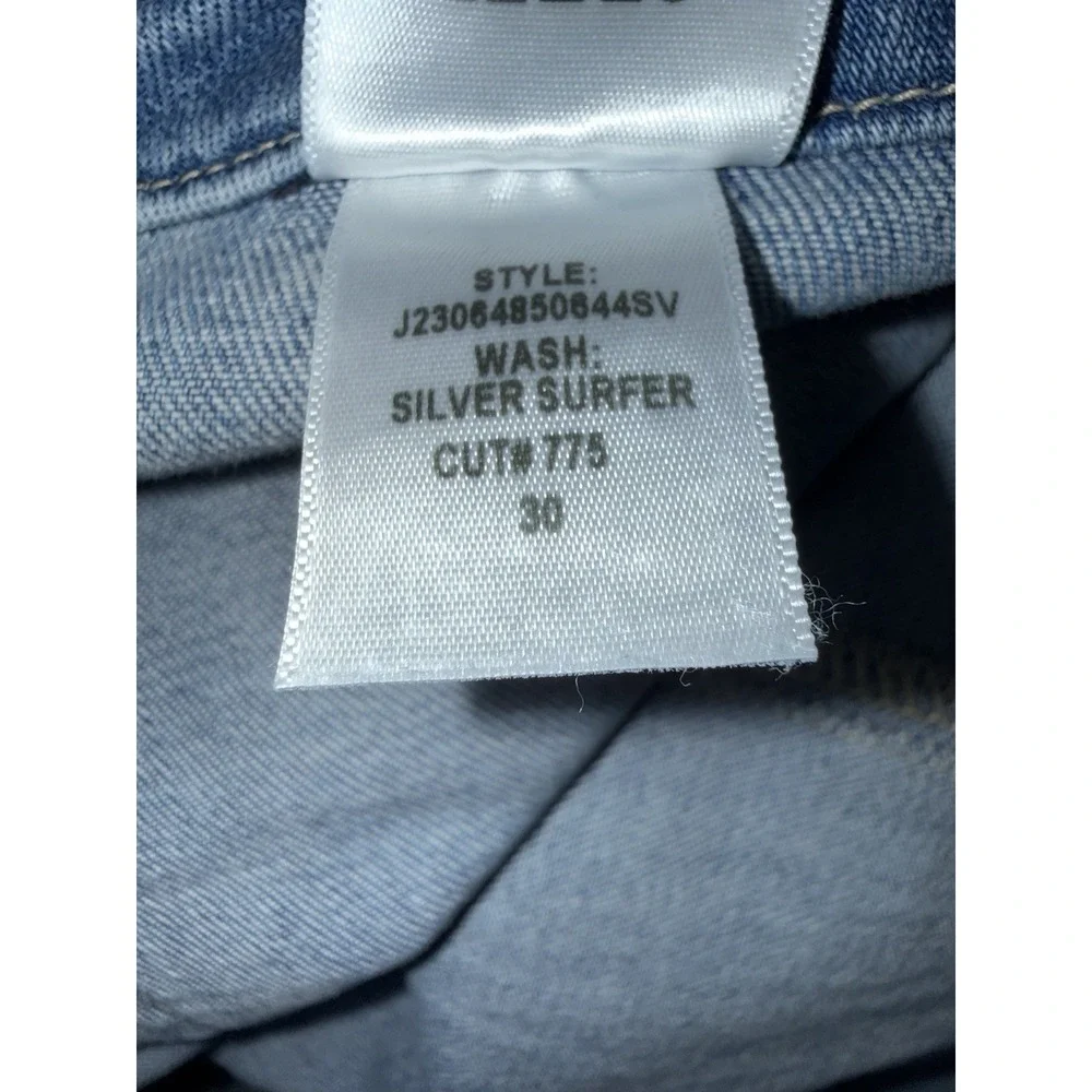 VERONICA BEARD Beverly Sz 30 High Rise Skinny Flare Jeans Silver Surfer Boho‎